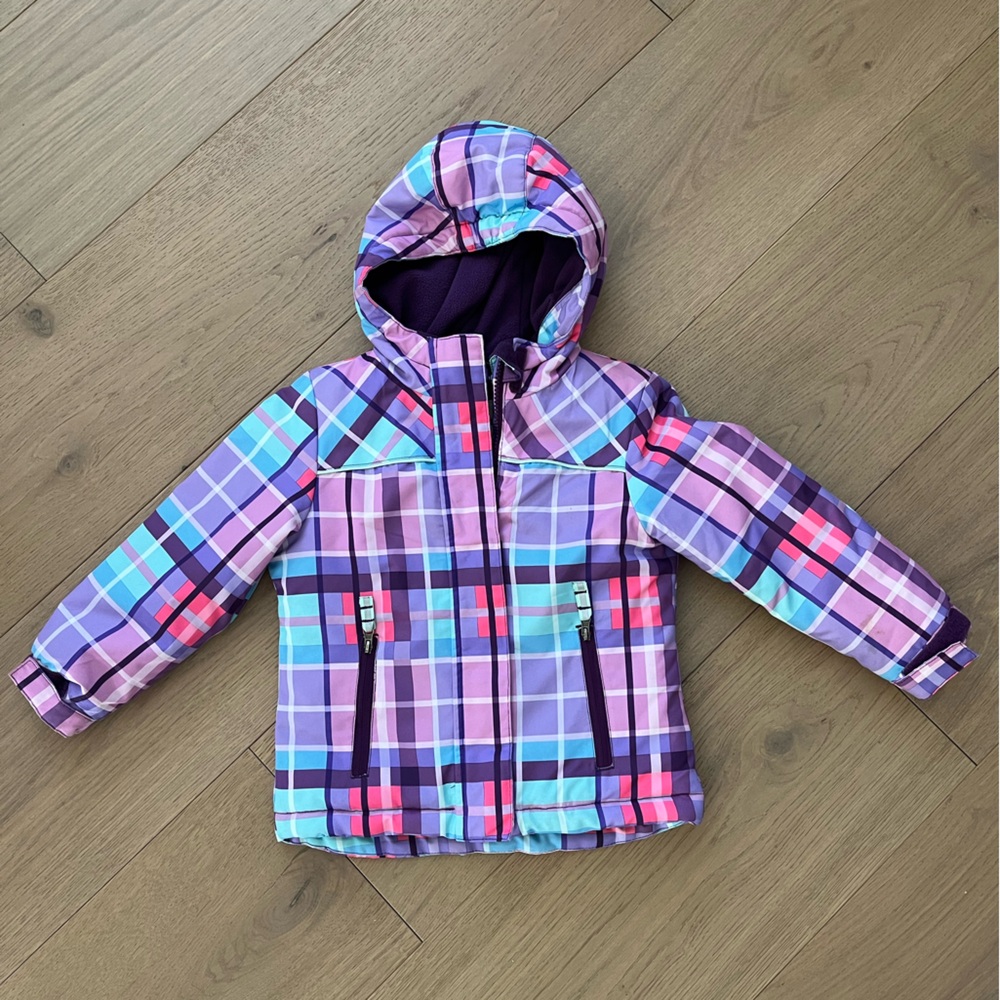NWOT Cherokee Kids Colorful Plaid Puffer Jacket